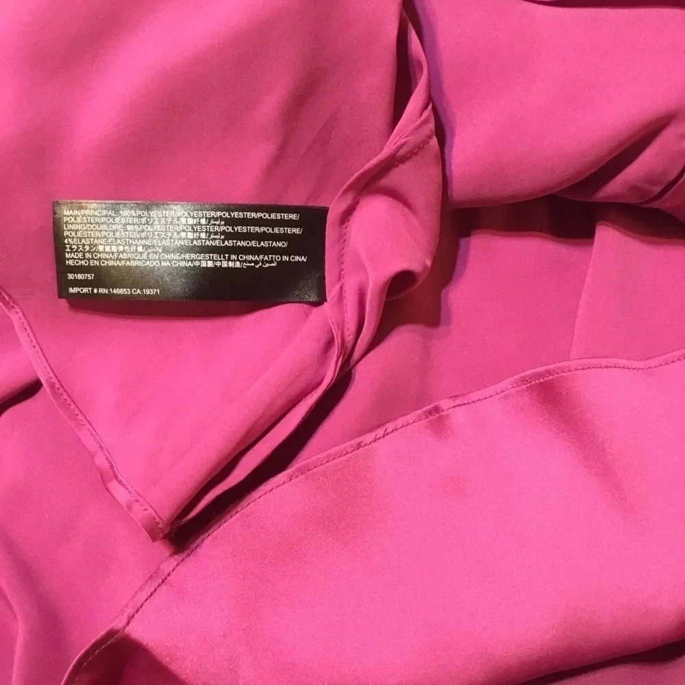 KEEPSAKE magenta long sleeve ruffled dress - Picture 8 of 8